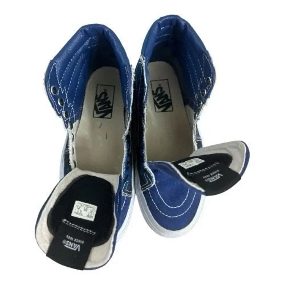 VANS Sk8 Hi Bolt Big Reveal Volcano Blue High Top Sneakers Kids Men 3.5 Women 5